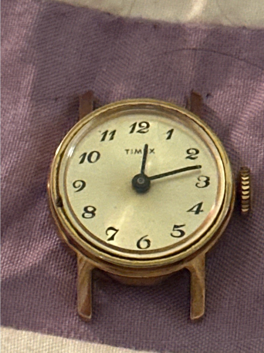 Vintage mother of pearl face only watch. Works great